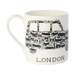 Mclaggan Smith London Taxi Bone China Mug- Royal|Tea