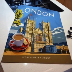 Town Towels London Westminster Abbey Tea Towel- Tea|Tea Towels