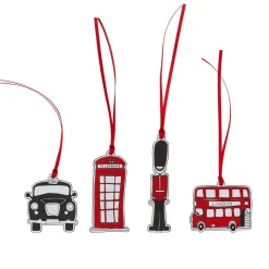 Victoria Eggs London Wooden Decorations- Christmas Decorations|Seasonal Decor