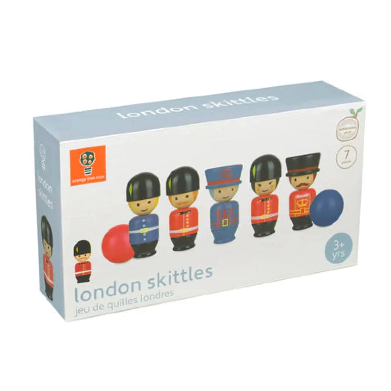 Orange Tree Toys London Wooden Skittles Toy- Puzzles|Children