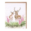 Wrendale Designs 'Lord and Lady' Deer Blank Greetings Card- Greeting Cards