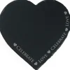 Selbrae Love & Celebrate Heart Slate Cheese Board- Valentine's Day|Serving Plates & Boards
