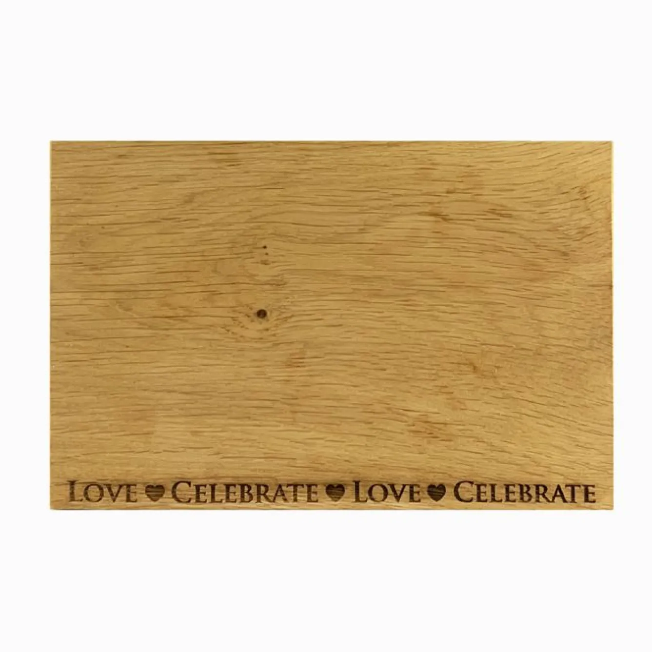 Selbrae Love & Celebrate Oak Serving Board - 12in- Father's Day