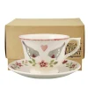 Emma Bridgewater Lovebirds Large Teacup & Saucer Boxed- Valentine's Day