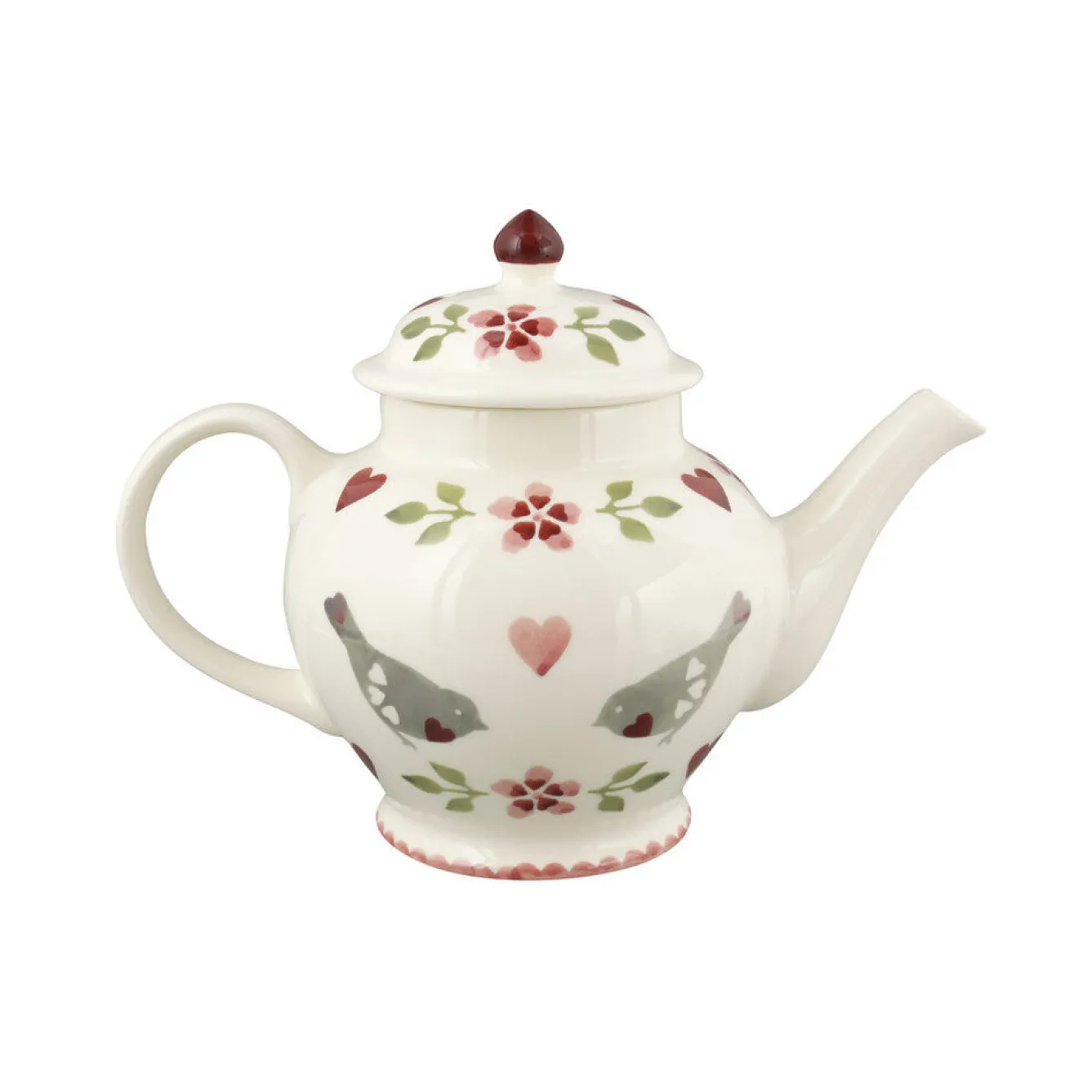 Emma Bridgewater Lovebirds 3 Mug Teapot- Tea|Teapots