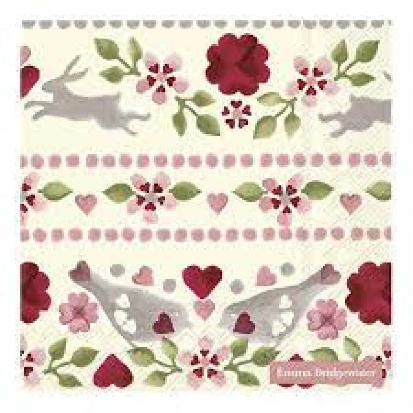 Emma Bridgewater Love Birds Napkins- Valentine's Day