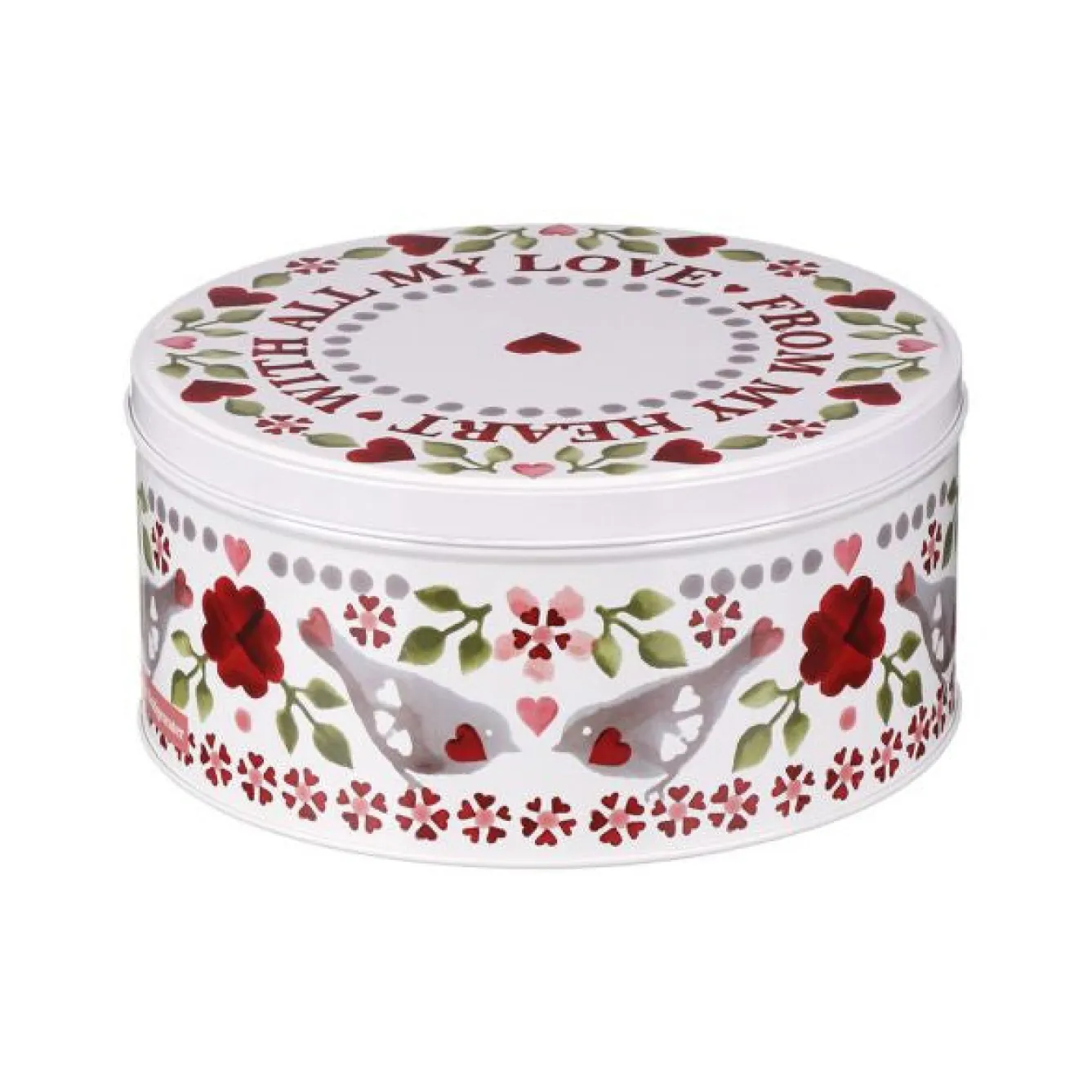 Emma Bridgewater Lovebirds Set of 3 Cake Tins- Valentine's Day|Pinks