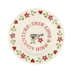 Emma Bridgewater Lovebirds True Love  8 1/2 Plate- Valentine's Day|Plates