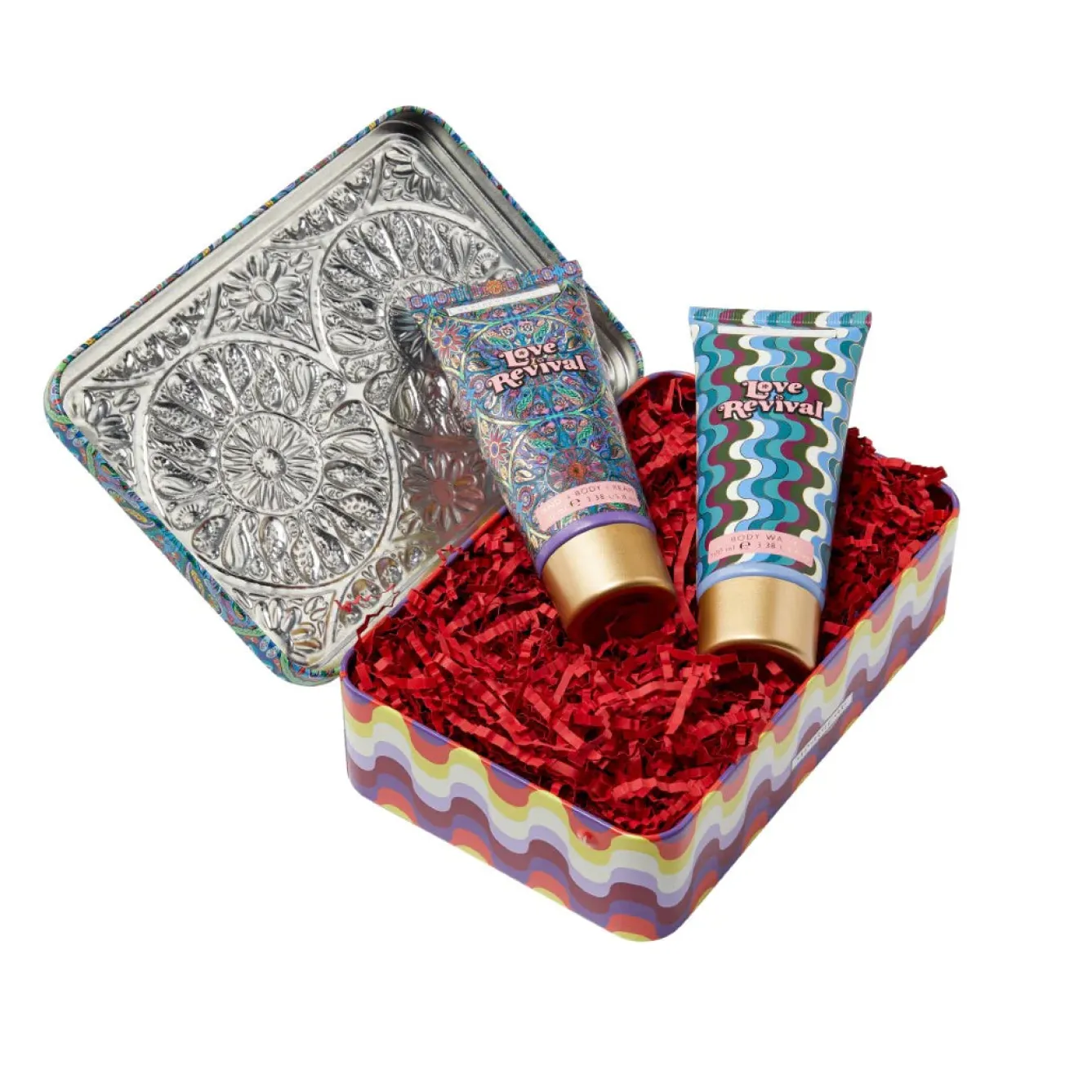 Heathcote & Ivory Love Revival Pampering Bodycare Duo Tin- Soaps & Lotions