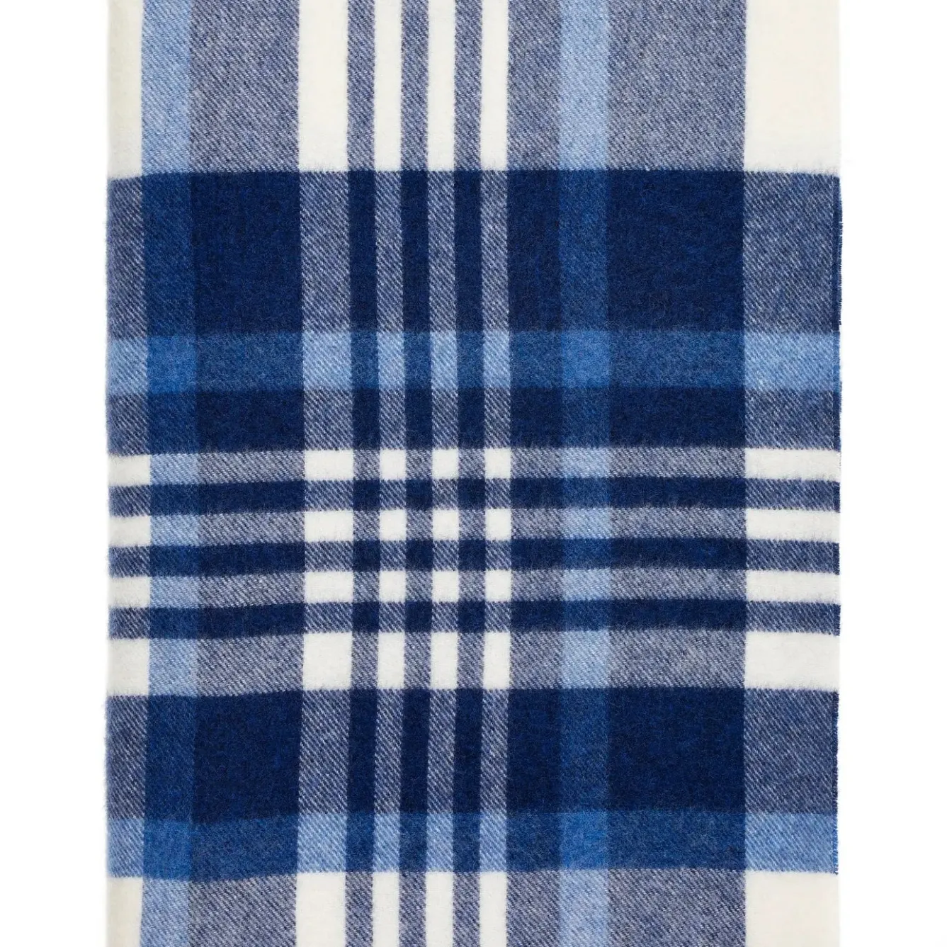Bronte Moon Lulworth Harbor Blue Merino Lambswool Throw- Pillows & Throws