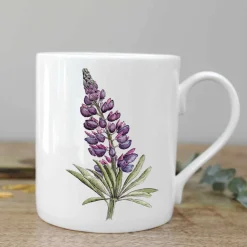Toasted Crumpet Lupin Bone China Mug- Flowers & Garden