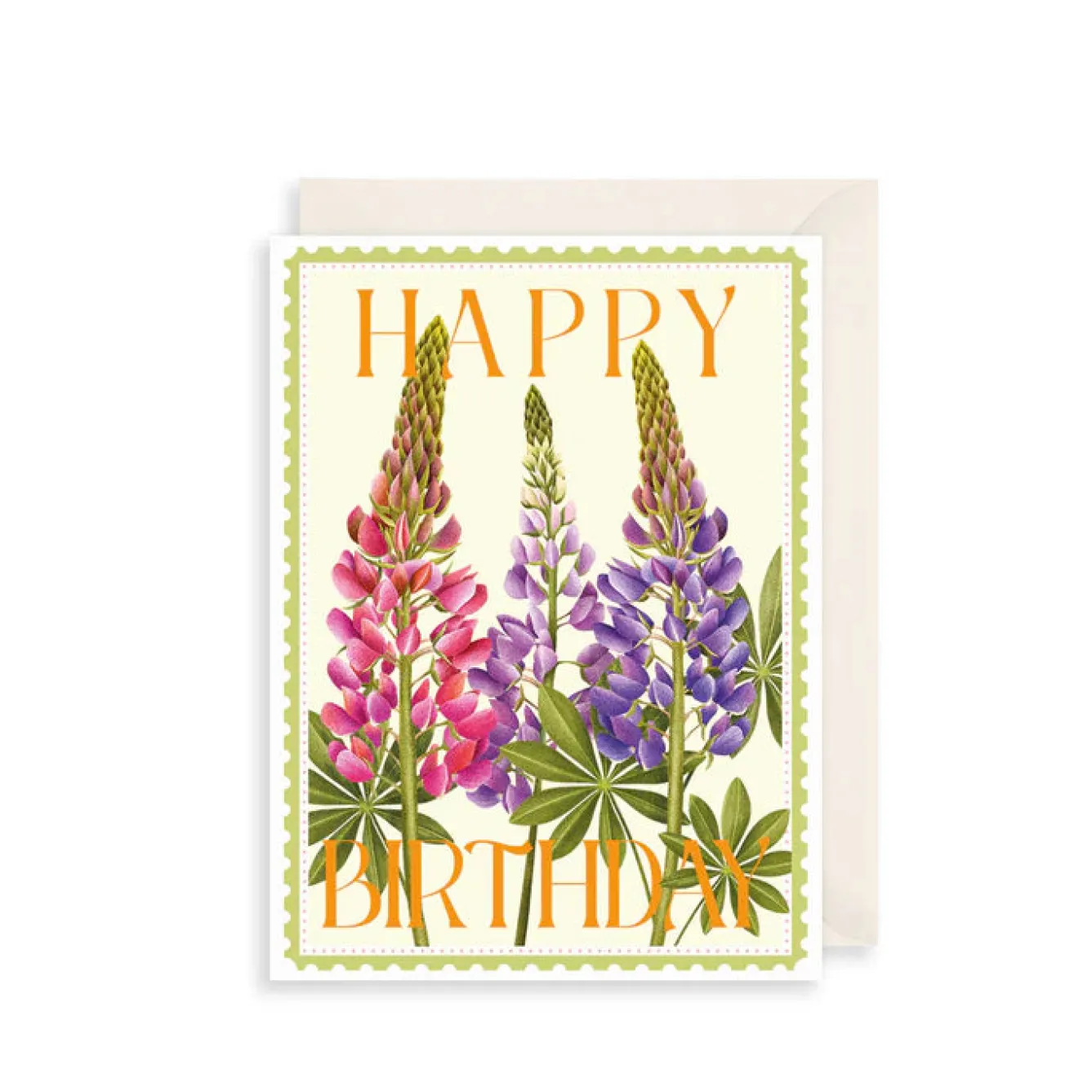 The Art File Lupins Greeting Card- Greeting Cards