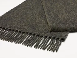 Bronte Moon Luxury Gray Merino Lambswool Scarf- Umbrellas