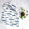 Corinne Alexander Mackerel Tea Towel by- Father's Day|Tea