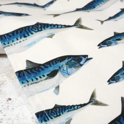 Corinne Alexander Mackerel Tea Towel by- Father's Day|Tea