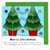 Yeti Make Your Own Christmas Tree Card- Christmas|Greeting Cards