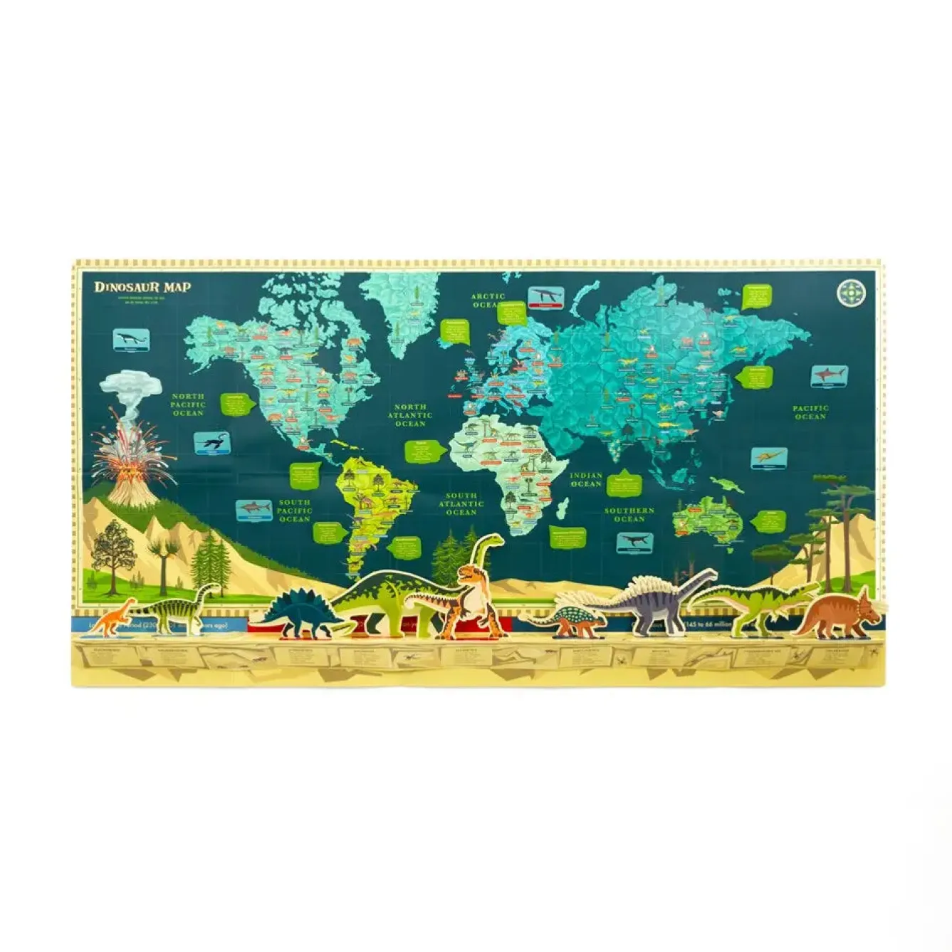 Clockwork Soldier Make Your Own Dinosaur Timeline & World Map by- Novelty|Crafts