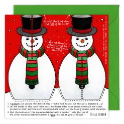 Yeti Make Your Own Snowman Christmas Card- Christmas|Greeting Cards