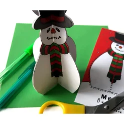 Yeti Make Your Own Snowman Christmas Card- Christmas|Greeting Cards