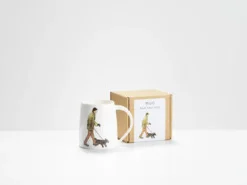 Helen Beard Man and Dog Mug- Whimsical|Pets