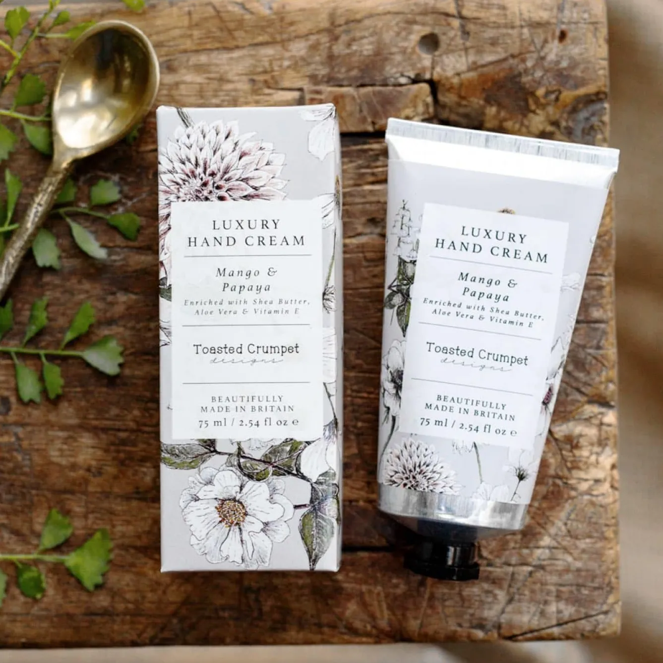 Toasted Crumpet Mango & Papaya Luxury Hand Cream 75ml- Soaps & Lotions
