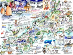 All Jigsaw Puzzles Map of Cornwall 1000 Piece Jigsaw Puzzle- Puzzles|Children
