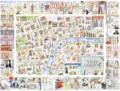 All Jigsaw Puzzles Map of London 1000 Piece Jigsaw Puzzle- Puzzles