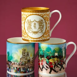 Halcyon Days Marching Down The Mall Bone China Mug- Royal|Royal Family