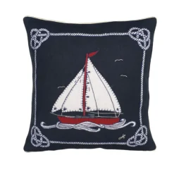 Jan Constantine Marine Boat Pillow- Pillows & Throws
