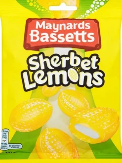 Tea & Biscuits Maynards Sherbet Lemons 190g- Tea|Sweets/Candy