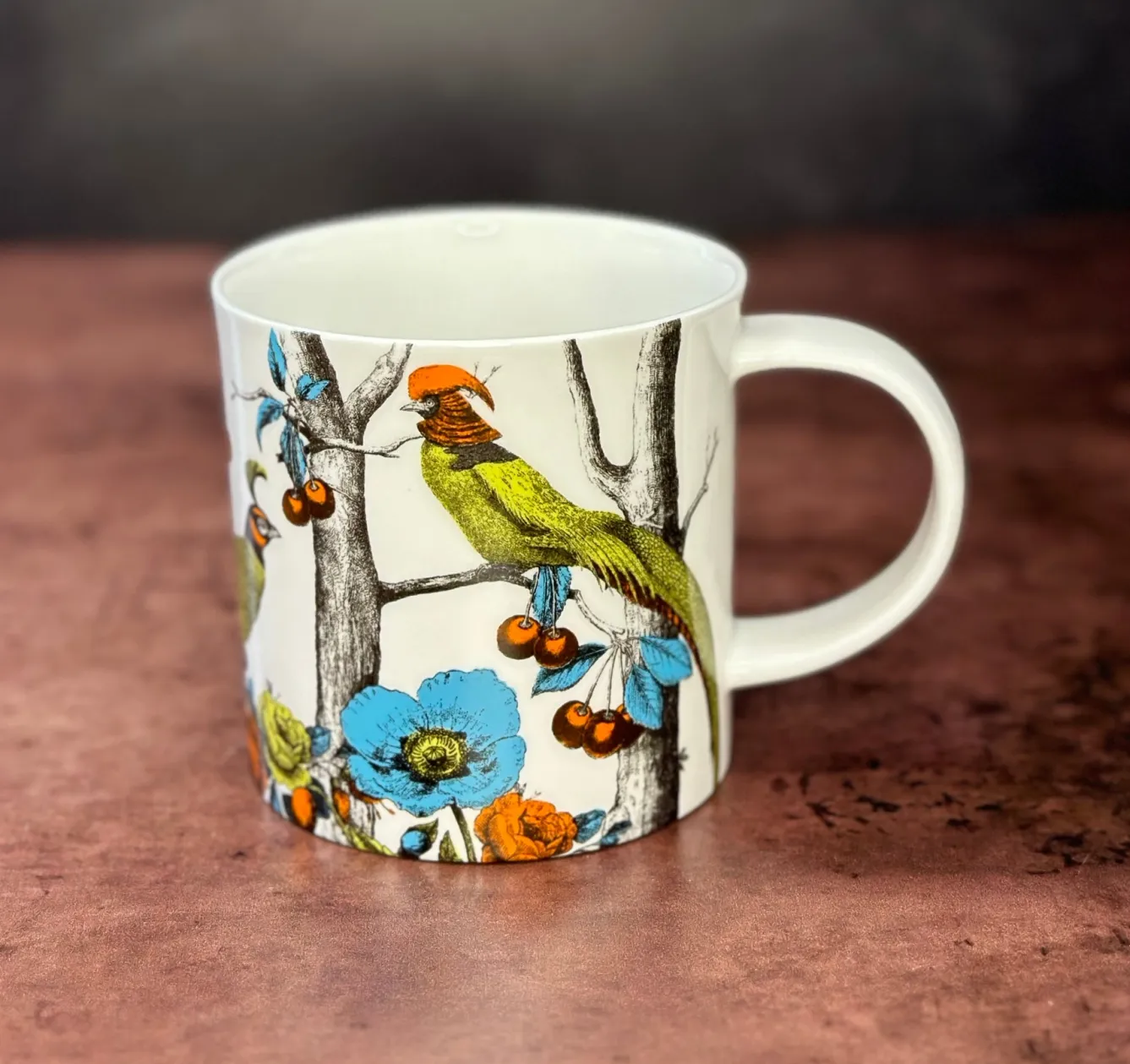 Repeat Repeat Menagerie Birds White Bone China Mug- Animals|Animals