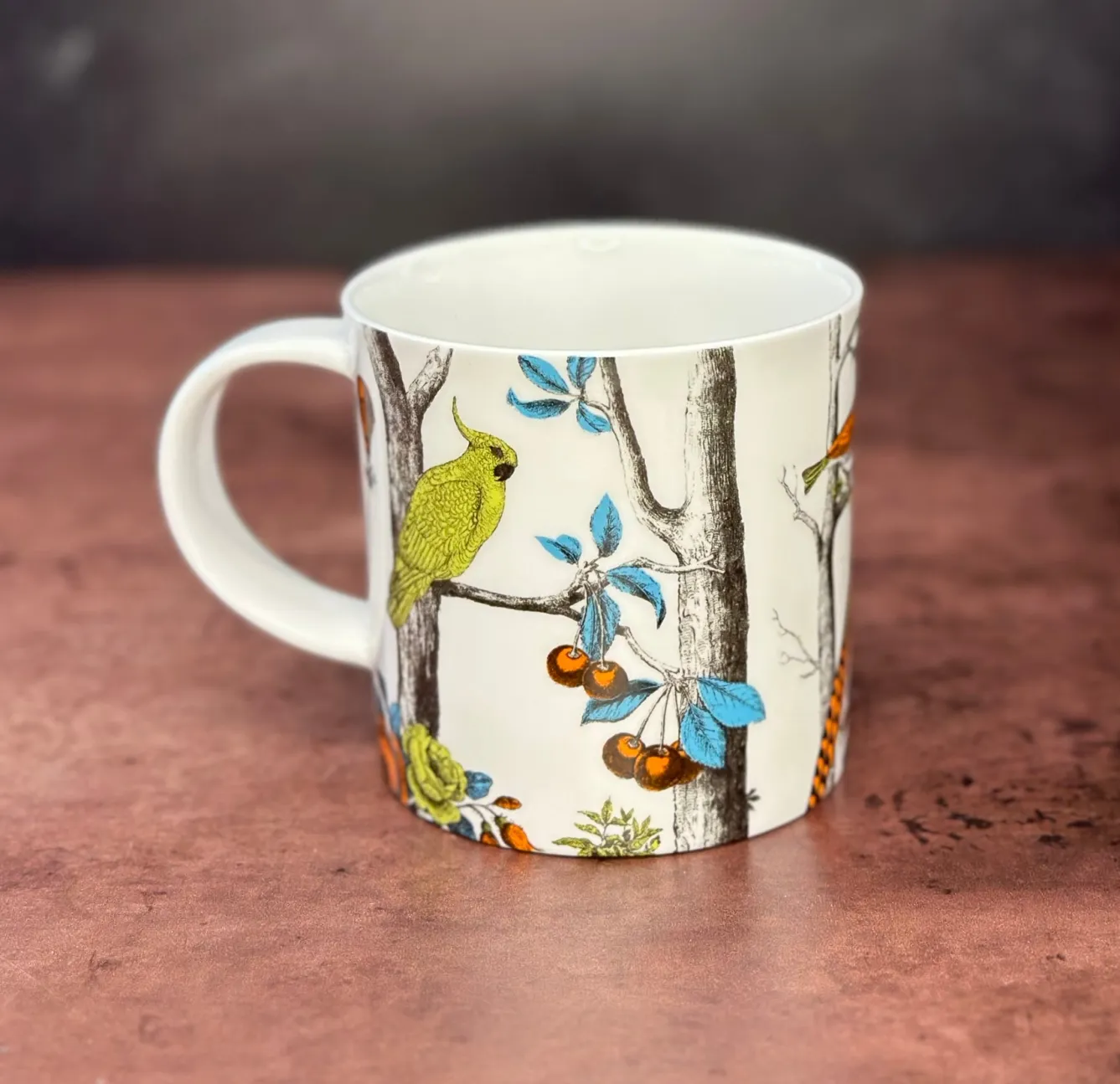 Repeat Repeat Menagerie Birds White Bone China Mug- Animals|Animals