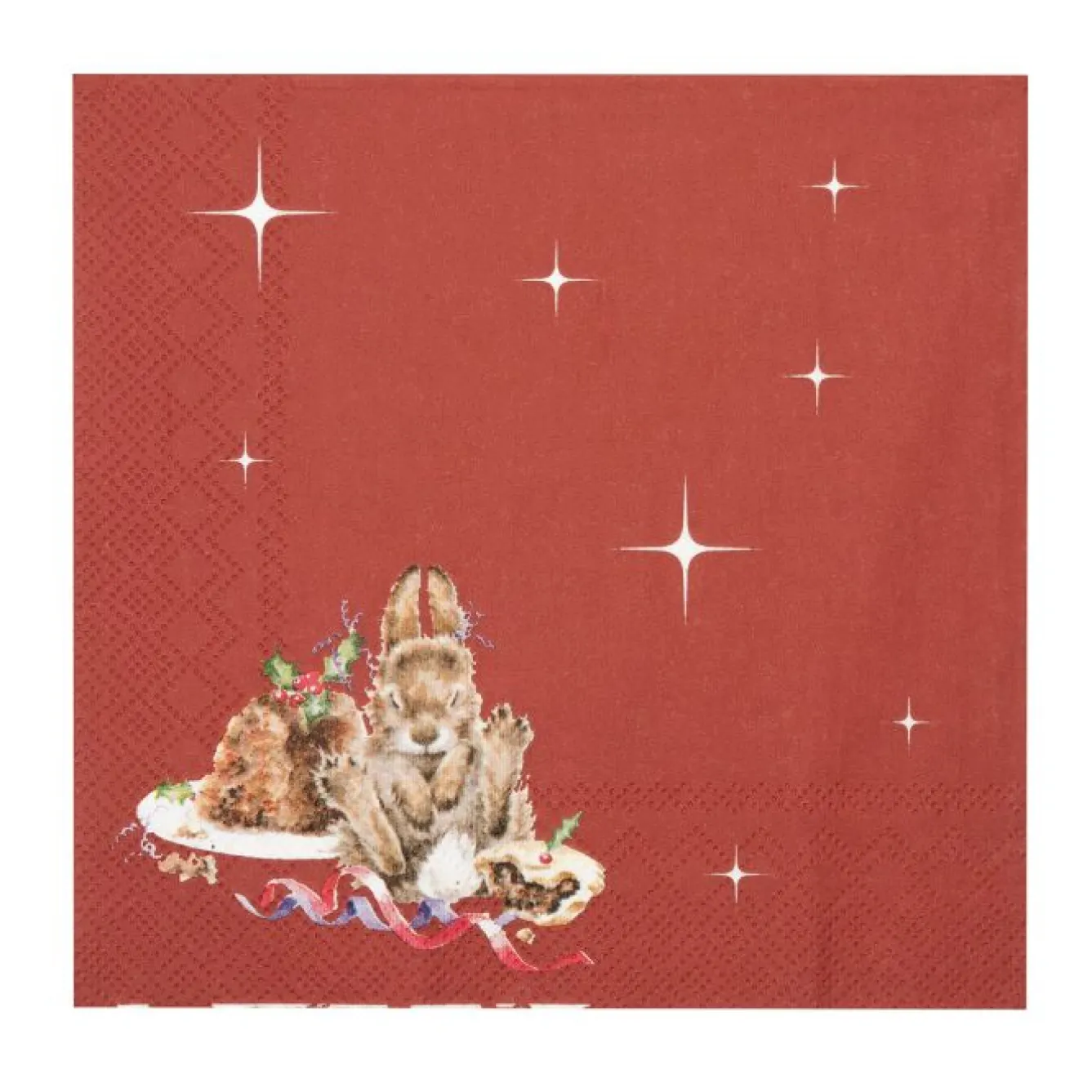 Wrendale Designs 'Merry Little Christmas' Rabbit Paper Napkins- Napkins