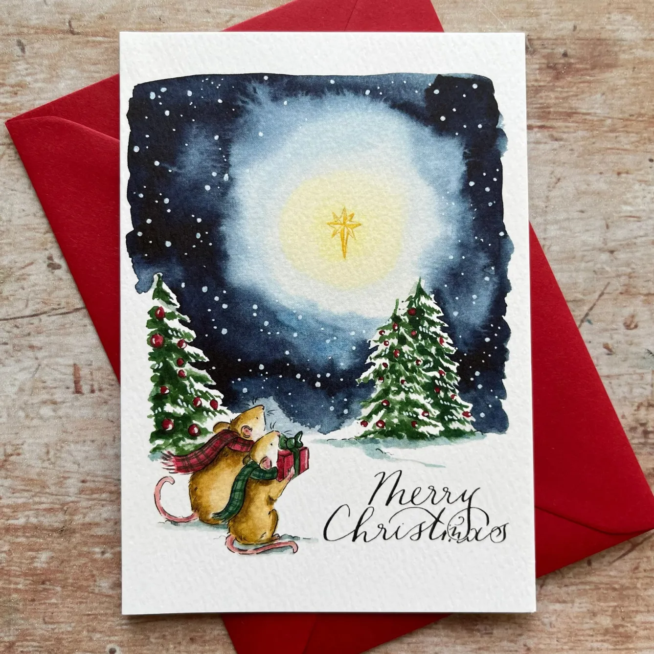 Ellie Hooi Illustration Mice Christmas Card- Christmas Cards|Greeting Cards