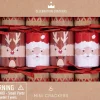Heart and Soul Mini Santa and Reindeer 6in Christmas Crackers Box of 6- Christmas Crackers|Christmas