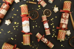 Heart and Soul Mini Santa and Reindeer 6in Christmas Crackers Box of 6- Christmas Crackers|Christmas