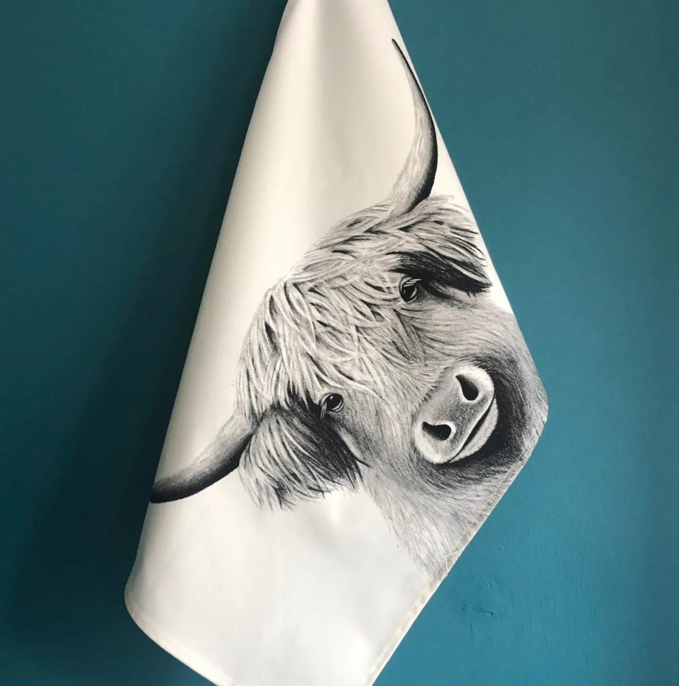 Katherine Sheard Designs Moo and Mouse Tea Towel- Tea|Tea Towels