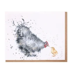 Wrendale Designs 'Mother Hen' Blank Greetings Card- Greeting Cards