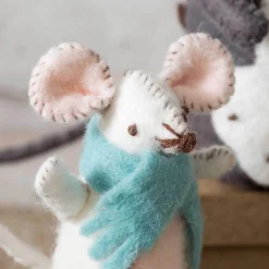 Corinne Lapierre Mouse Family Wool Mix Felt Craft Kit- Crafts|Children