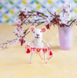 Sew Heart Felt Mouse with Mum Bunting- Mother's Day|Mother's Day