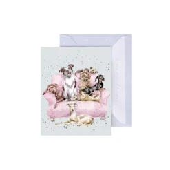 Wrendale Designs 'Movie Night' Dog Gift Enclosure Card- Greeting Cards