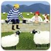 Emma Ball Mr. & Mrs. Fish Sheep Coaster- Tea|Coasters