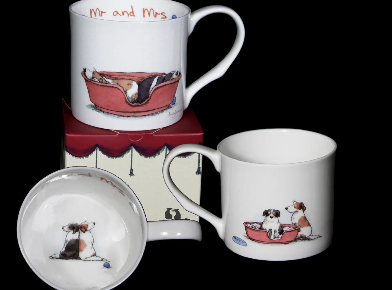 Two Bad Mice Mr & Mrs Large Mug- Valentine's Day|Tea