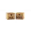 Selbrae Mr & Mrs Oak Egg Cups - Set of 2- Tea|Egg Cups