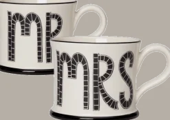 Moorland Pottery Mr & Mrs Twin Set of Mugs by- Whimsical