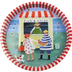 Emma Ball Mr. and Mrs. Fish Tin Tray- Trays|Trays