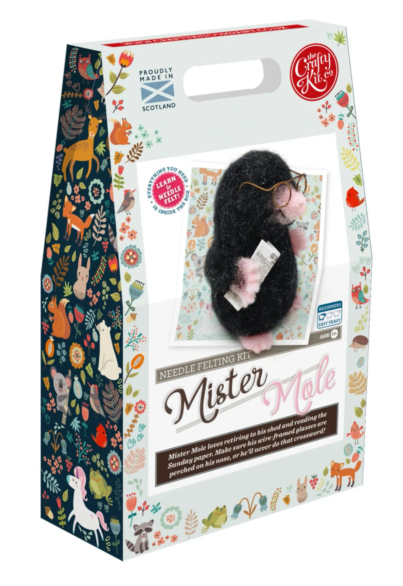 The Crafty Kit Co. Mr. Mole Needle Felting Kit- Crafts