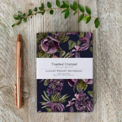 Toasted Crumpet Mulberry Noir A6 Lined Pocket Notebook- Stationery