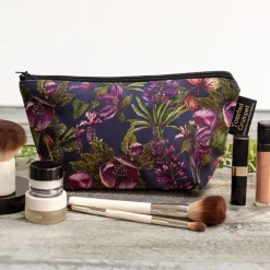 Toasted Crumpet Mulberry Noir Small Makeup Bag- Soaps & Lotions|Bags