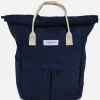 Kind Bag London Navy Hackney Medium Backpack- Bags